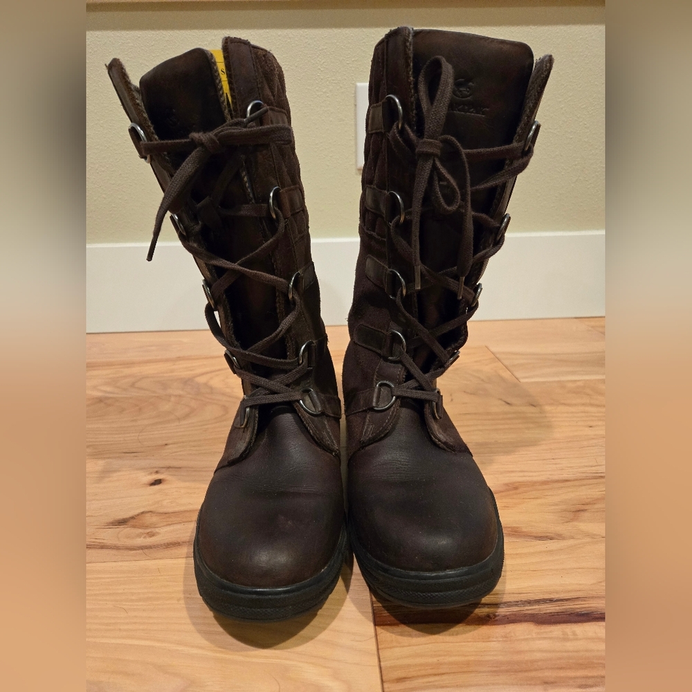 SmartPak ADA Lace Up Mid Women's Insulated Leather Boots-Brown Size 41